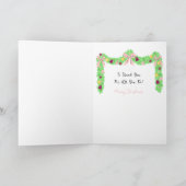 Cleaning Couple Cartoon Funny Thank You カード (内部)