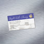 Cleaning Duster Home Logo | Tidy Living Room マグネット名刺 (インサイチュ)