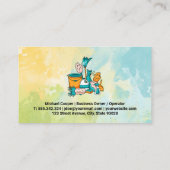 Cleaning Houseサービスツール | 真空を持つ人 名刺 (裏面)