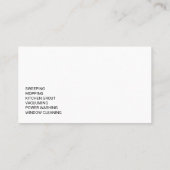 Cleaning Icons | Maid Janitorial Services 名刺 (裏面)