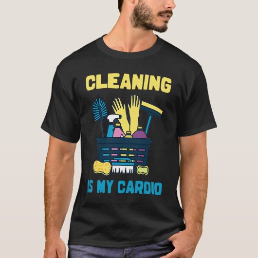 Cleaning Lady Cardio, Housekeepers Maid Graphic Tシャツ (正面)