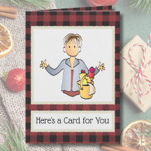 Cleaning Lady Female Cartoon Thank You Christmas