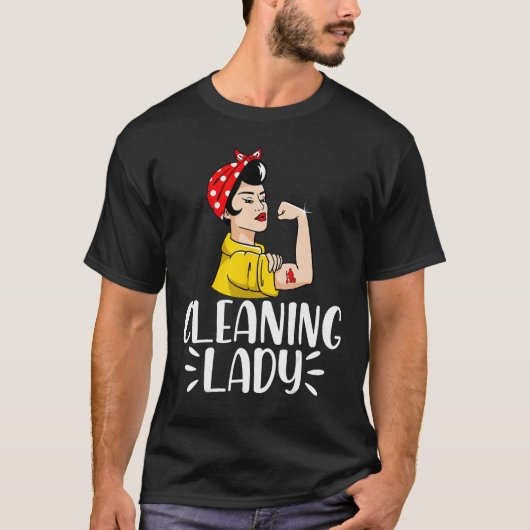 Cleaning Lady Housekeeping Housekeeper 2 Tシャツ (正面)