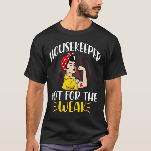 Cleaning Lady Housekeeping Housekeeper Tシャツ (正面)