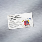 Cleaning Lady Mopping | Bucket Cleaning Equipment マグネット名刺 (インサイチュ)