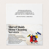 Cleaning Lady Mopping | Bucket Cleaning Equipment 名刺 (外部フラット)