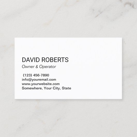 Cleaning Service Cartoon Maid Blue Curves 名刺 (裏面)