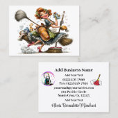 Cleaning Service Housekeeping  Business Card 名刺 (正面/裏面)