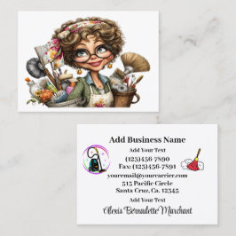 Cleaning Service Housekeeping Business Card 名刺