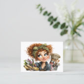 Cleaning Service Housekeeping  Business Card 名刺 (スタンド正面)