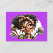 Cleaning Service Housekeeping  Business Card 名刺 (正面)