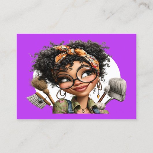 Cleaning Service Housekeeping  Business Card 名刺 (正面)