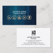 Cleaning Service  Icons 名刺 (正面/裏面)