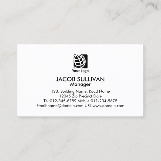 Cleaning Service  Icons 名刺 (裏面)