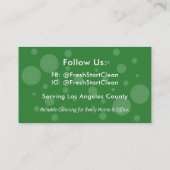 Cleaning Service Professional 名刺 (裏面)