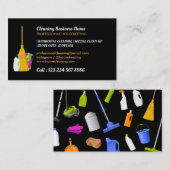 Cleaning Service Standard Black 名刺 (正面/裏面)