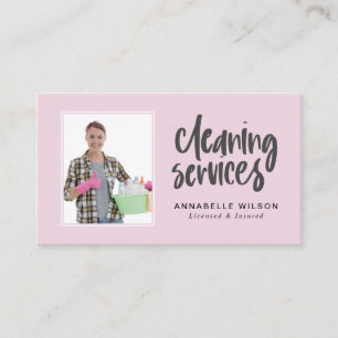 Cleaning Servicesの写モダン真 名刺