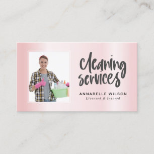 Cleaning Servicesの写モダン真 名刺