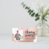 Cleaning Servicesの写モダン真 名刺 (スタンド正面)