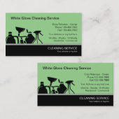 Cleaning Servicesモダン名刺 名刺 (正面/裏面)