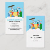 Cleaning Services 名刺 (正面/裏面)