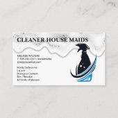 Cleaning Services | Bottle Spray Logo 名刺 (正面)
