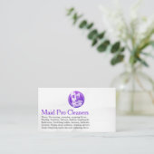 Cleaning Services Logo | Washing Machine 名刺 (スタンド正面)
