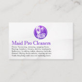 Cleaning Services Logo | Washing Machine 名刺 (正面)