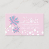 Cleaning Services Mop Bubbles Pink名刺 名刺 (正面)