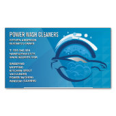 Cleaning Services | Pressure Wash Car Bubbles マグネット名刺 (正面)