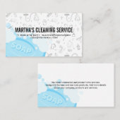 Cleaning Services | Soap Bubbles | Maid 名刺 (正面/裏面)