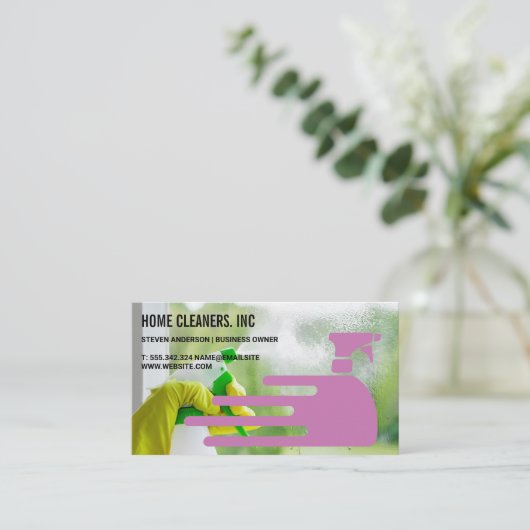 Cleaning Solutions | Spray Bottle | Janitorial  名刺 (スタンド正面)