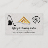 Cleaning Supplies | Maid Cleaning | House Logo 名刺 (正面)