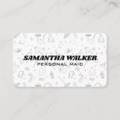 Cleaning Tools Pattern | Maid Services 名刺 (正面)