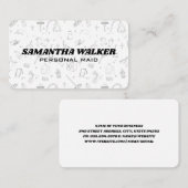 Cleaning Tools Pattern | Maid Services 名刺 (正面/裏面)