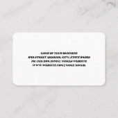 Cleaning Tools Pattern | Maid Services 名刺 (裏面)