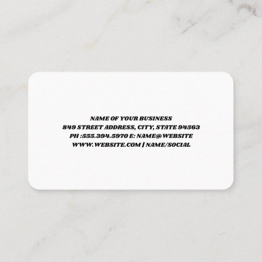 Cleaning Tools Pattern | Maid Services 名刺 (裏面)