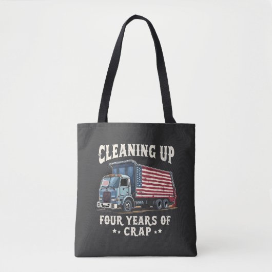 Cleaning up Your 4 years Trump Garbage Inaguration トートバッグ (正面)