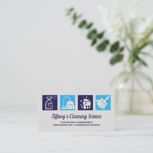 Cleanings Serviceアイコン 名刺 (スタンド正面)