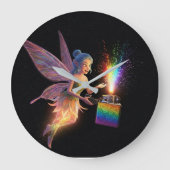  cleansing fairy ブライダルシャワー ラージ壁時計 (正面)