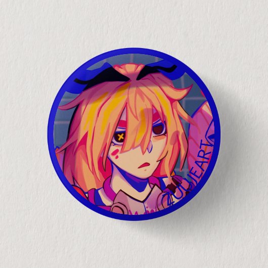 Cleanup girl Button 缶バッジ (正面)