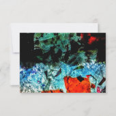 Clear abstract invitation.Ordinary recycle texture 招待状 (正面)