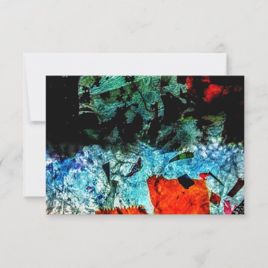 Clear abstract invitation.Ordinary recycle texture 招待状 (正面)