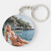 CLEAR! 🔑 Acrylic Keychain – Add Image or Text キーホルダー (裏面)