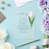 Clear Acrylic Tulip Wedding Invitation アクリル招待状 (インサイチュ (ウェディング))