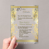 Clear Acrylic Wedding Invitation アクリル招待状 (インサイチュ (ポータブル))