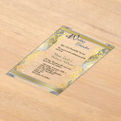 Clear Acrylic Wedding Invitation アクリル招待状 (レイダウン)