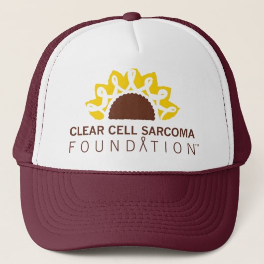 Clear Cell Sarcoma Foundation トラック運転手用ハット キャップ (正面)