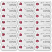 Clear Christmas Return Address Custom Transparent シール (正面)