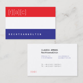 Clear, colorful, clear business card (3c) 名刺